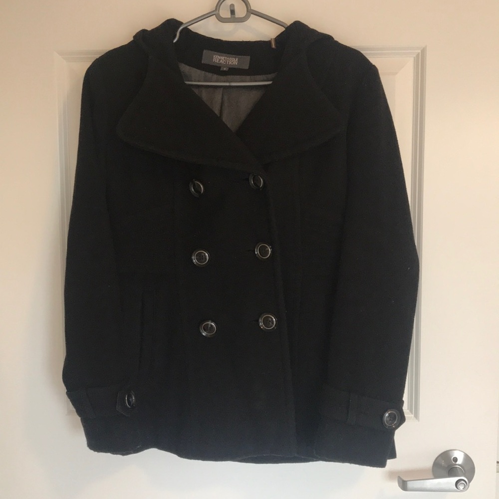 Black pea coat